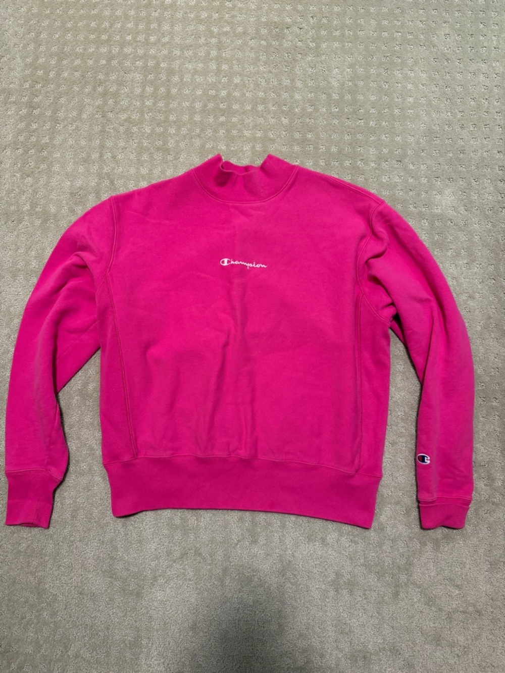 Champion Hot Pink Mockneck